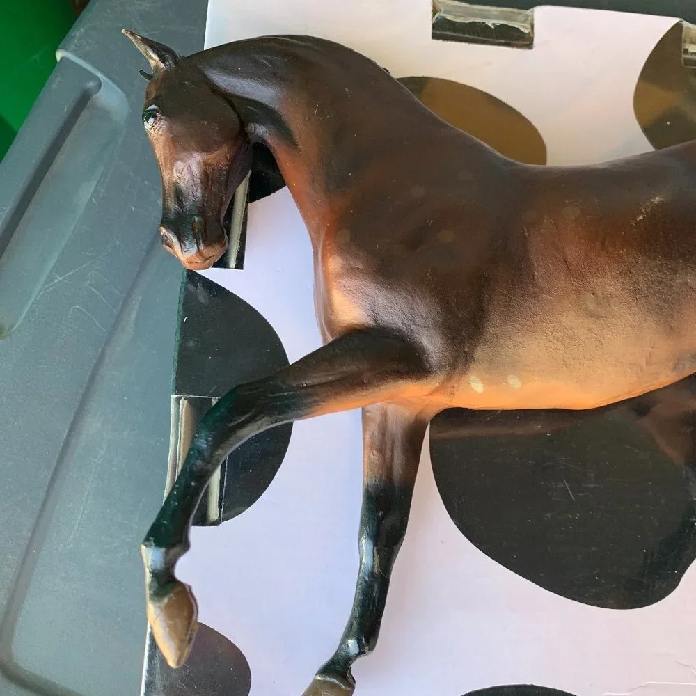 Retired Breyer Horse #900 Vandergelder Dappled Dark Bay‎ Dutch Warmblood Roemer